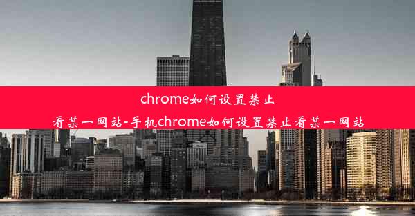 chrome如何设置禁止看某一网站-手机chrome如何设置禁止看某一网站