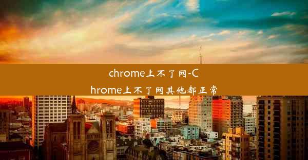 chrome上不了网-Chrome上不了网其他都正常