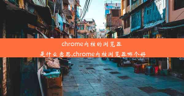 chrome内核的浏览器是什么意思,chrome内核浏览器哪个好