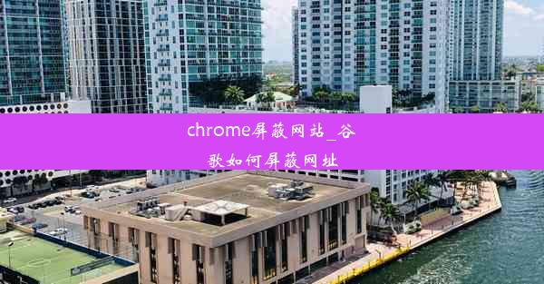 chrome屏蔽网站_谷歌如何屏蔽网址