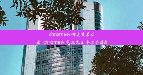 chrome如何安装在d盘_chrome浏览器怎么安装在d盘