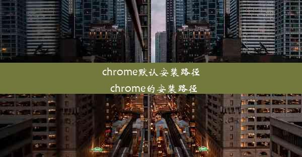 chrome默认安装路径_chrome的安装路径