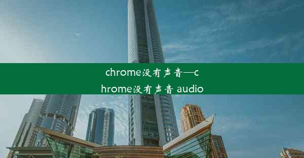 chrome没有声音—chrome没有声音 audio