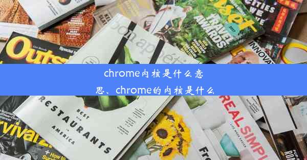 chrome内核是什么意思、chrome的内核是什么