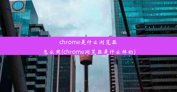 chrome是什么浏览器怎么用(chrome浏览器是什么样的)