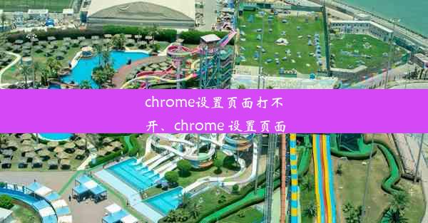 chrome设置页面打不开、chrome 设置页面