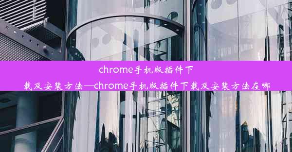 chrome手机版插件下载及安装方法—chrome手机版插件下载及安装方法在哪