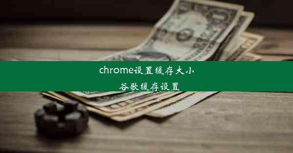 chrome设置缓存大小_谷歌缓存设置