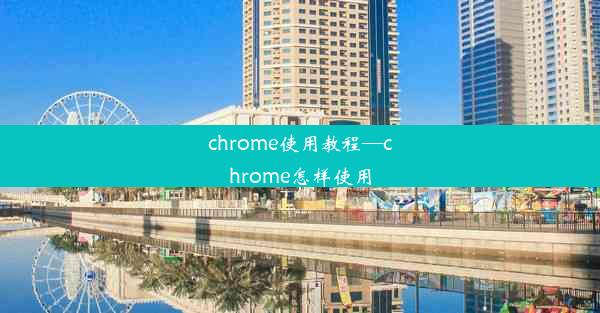 chrome使用教程—chrome怎样使用