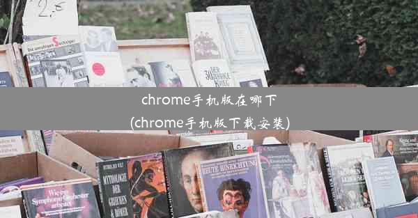 chrome手机版在哪下(chrome手机版下载安装)