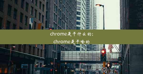 chrome是干什么的;chrome是干啥的