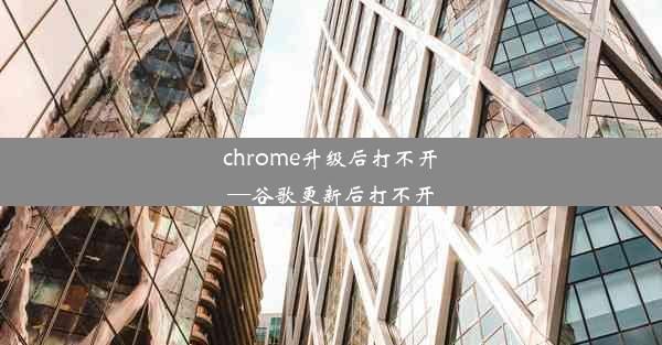 chrome升级后打不开—谷歌更新后打不开