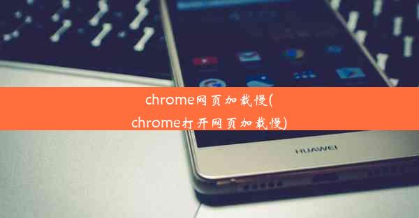 chrome网页加载慢(chrome打开网页加载慢)