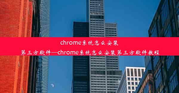 chrome系统怎么安装第三方软件—chrome系统怎么安装第三方软件教程