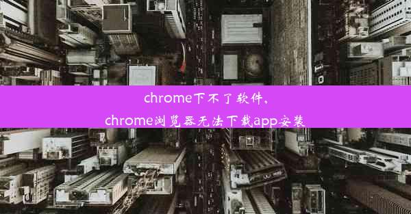 chrome下不了软件,chrome浏览器无法下载app安装