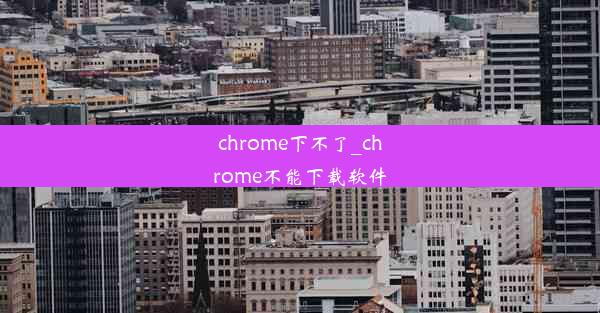 chrome下不了_chrome不能下载软件