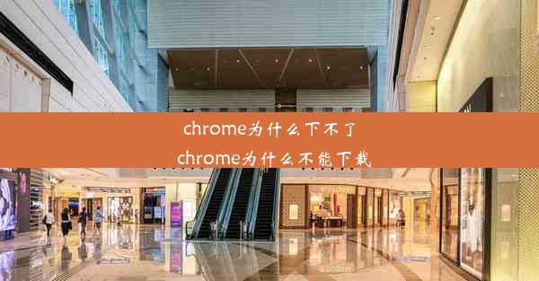 chrome为什么下不了_chrome为什么不能下载