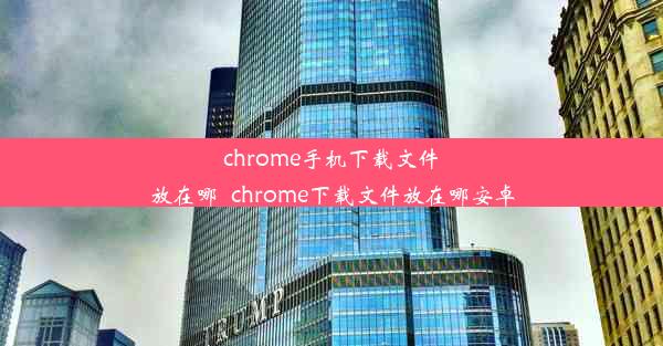 chrome手机下载文件放在哪_chrome下载文件放在哪安卓