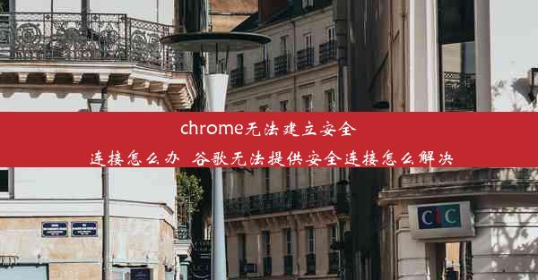 chrome无法建立安全连接怎么办_谷歌无法提供安全连接怎么解决