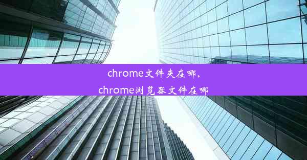 chrome文件夹在哪,chrome浏览器文件在哪