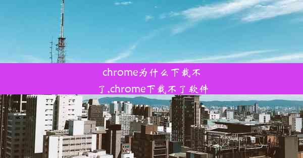 chrome为什么下载不了,chrome下载不了软件