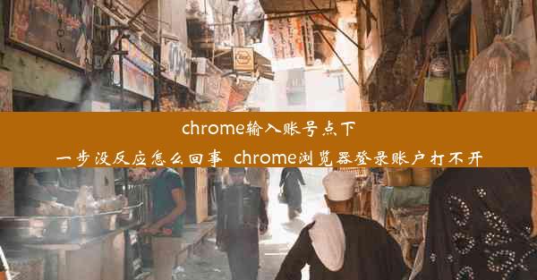 chrome输入账号点下一步没反应怎么回事_chrome浏览器登录账户打不开