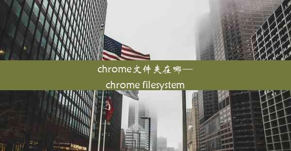 chrome文件夹在哪—chrome filesystem