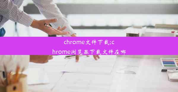 chrome文件下载;chrome浏览器下载文件在哪