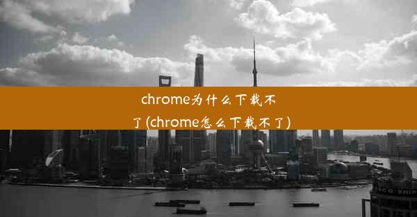 chrome为什么下载不了(chrome怎么下载不了)