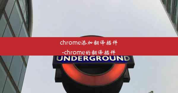 chrome添加翻译插件-chrome的翻译插件