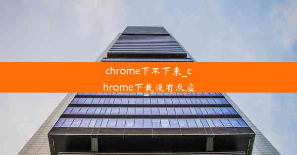 chrome下不下来_chrome下载没有反应