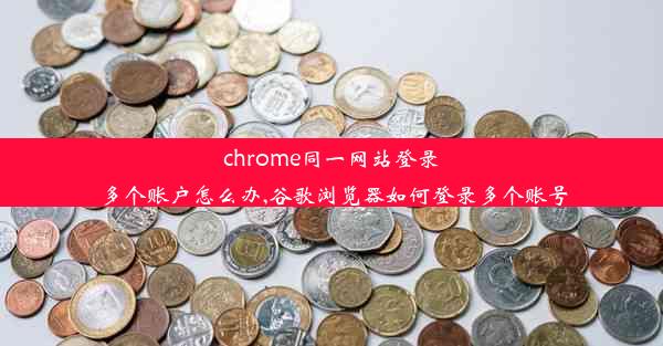 chrome同一网站登录多个账户怎么办,谷歌浏览器如何登录多个账号