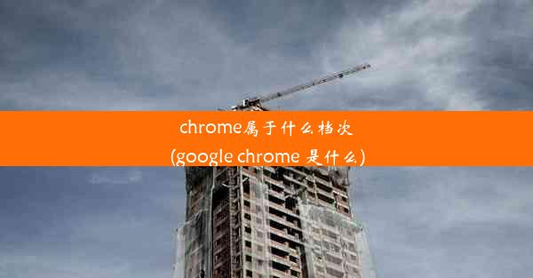 chrome属于什么档次(google chrome 是什么)