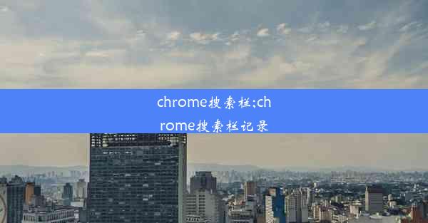 chrome搜索栏;chrome搜索栏记录