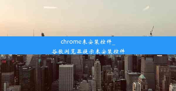 chrome未安装控件_谷歌浏览器提示未安装控件