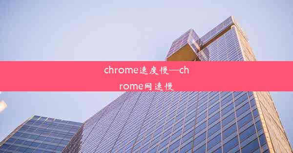 chrome速度慢—chrome网速慢