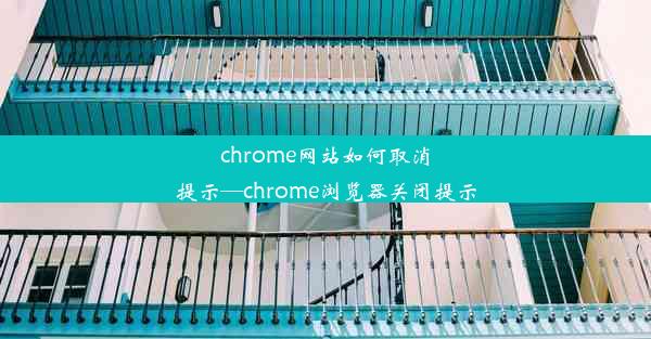 chrome网站如何取消提示—chrome浏览器关闭提示