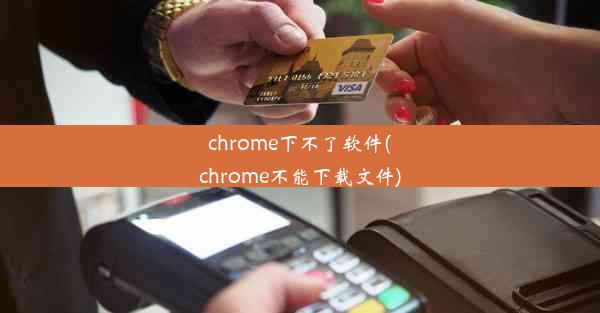 chrome下不了软件(chrome不能下载文件)