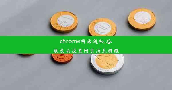 chrome网站通知,谷歌怎么设置网页消息提醒