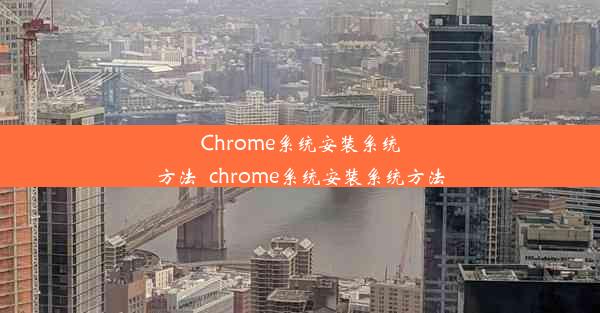 Chrome系统安装系统方法_chrome系统安装系统方法