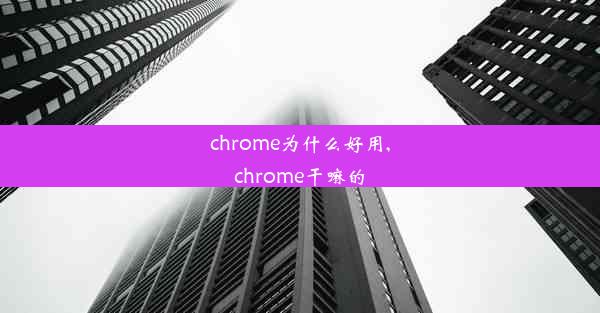 chrome为什么好用,chrome干嘛的