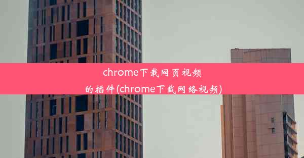 chrome下载网页视频的插件(chrome下载网络视频)