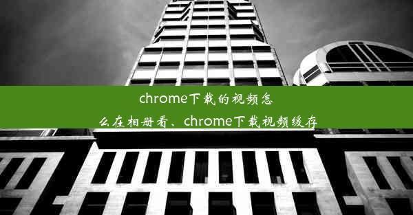 chrome下载的视频怎么在相册看、chrome下载视频缓存