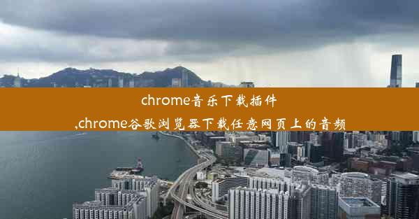 chrome音乐下载插件,chrome谷歌浏览器下载任意网页上的音频