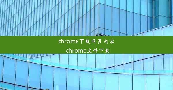 chrome下载网页内容_chrome文件下载