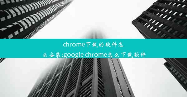 chrome下载的软件怎么安装;google chrome怎么下载软件