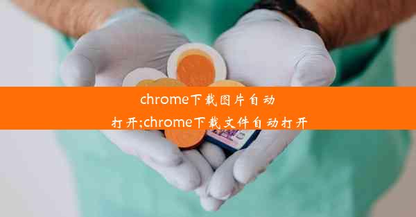 chrome下载图片自动打开;chrome下载文件自动打开