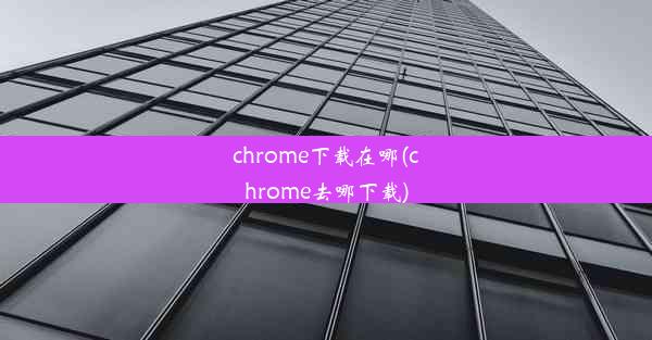 chrome下载在哪(chrome去哪下载)