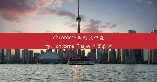 chrome下载的文件在哪、chrome下载的网页在哪