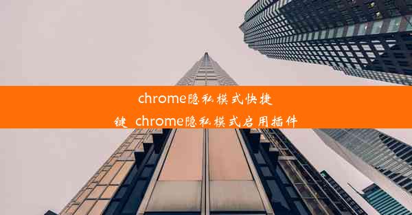 chrome隐私模式快捷键_chrome隐私模式启用插件